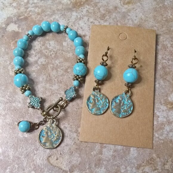 Handmade Vintage Style Coin Bracelet For 7" Wrist - SEE BONUS OFFER INSIDE! - Picture 9 of 9